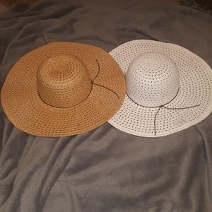 Floppy hats. Two for one.